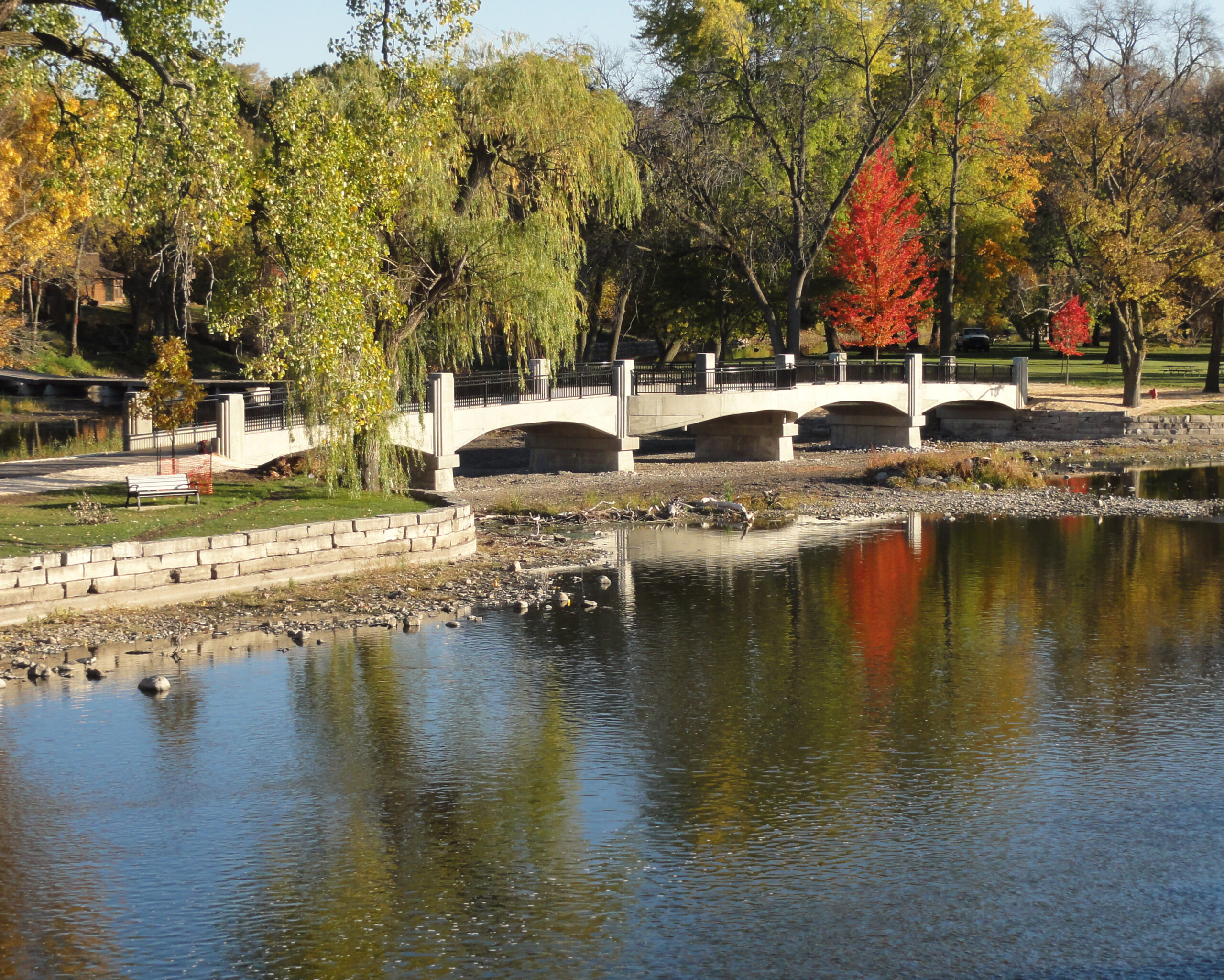 Geneva Park District Larry Gabriel Bridge